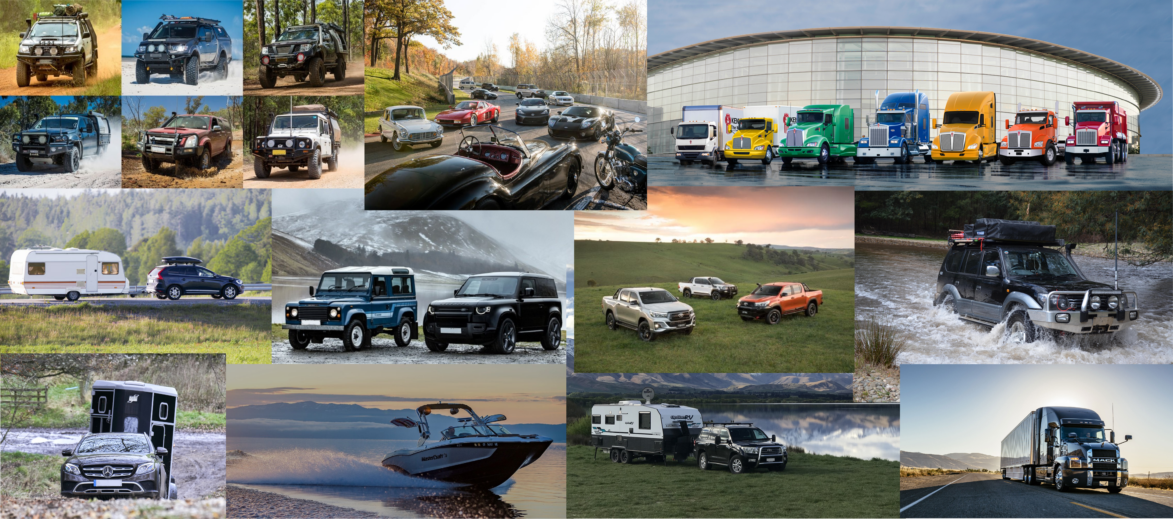 vehicle collage