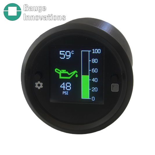 Oil Pressure and Temperature 52mm Gauge