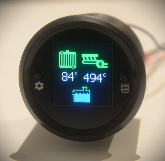 Coolant,  EGT temperature and coolant level 52mm gauge - Jason