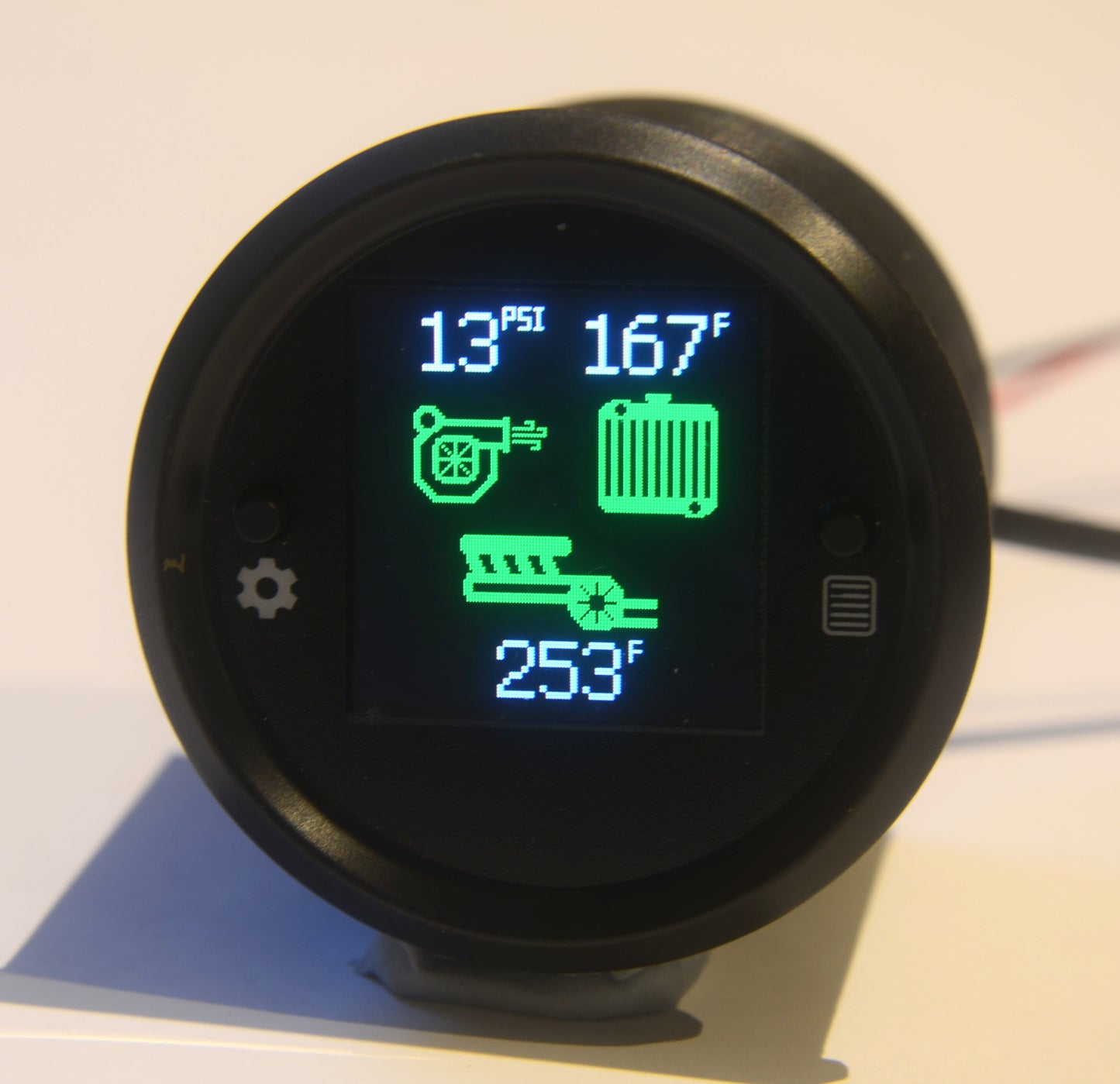 Boost,  Coolant and EGT temperature dash gauge - Jacob