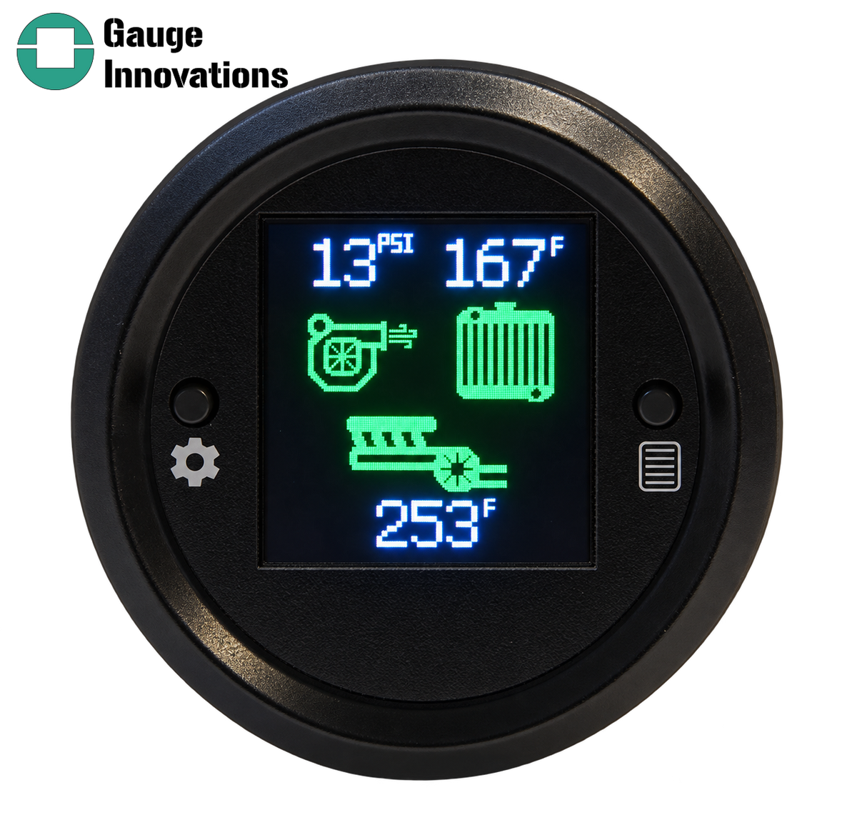 Boost Pressure,  Coolant and EGT temperature 52mm gauge