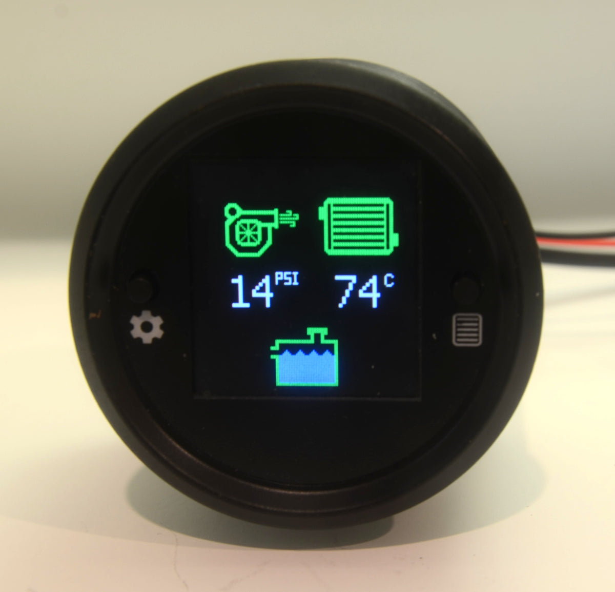 Boost Pressure,  InterCooler Temperature, Coolant Level gauge - custom
