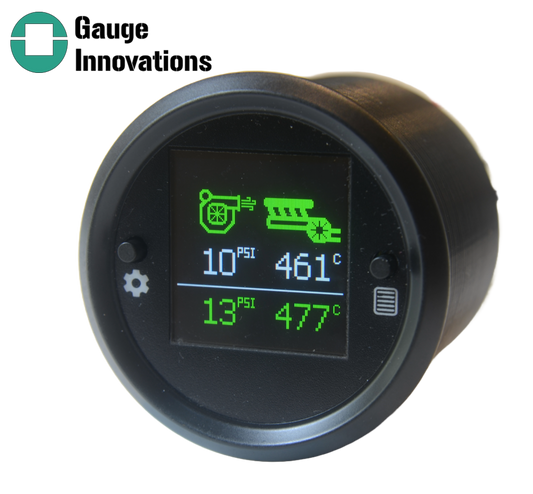Boost pressure, EGT temperature gauge