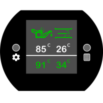 Oil Temperature and Intake Temperature Dash Gauge - Custom