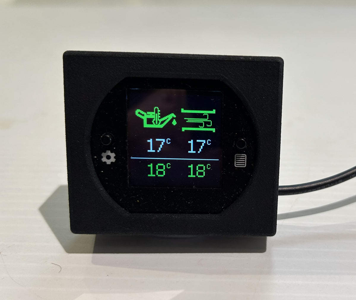 Oil Temperature and Intake Temperature Dash Gauge - Custom