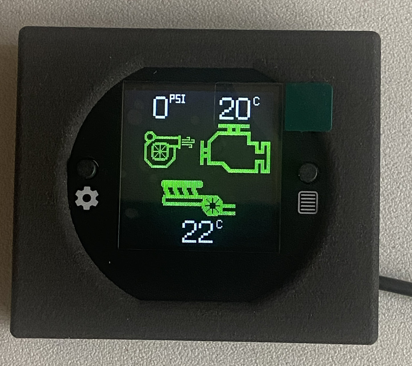 Boost,  Coolant and EGT temperature dash gauge - Custom