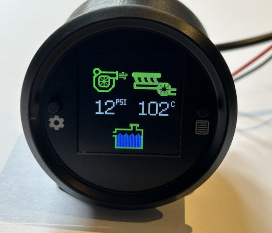 Boost,  EGT temperature and coolant level 52mm gauge - Joe S