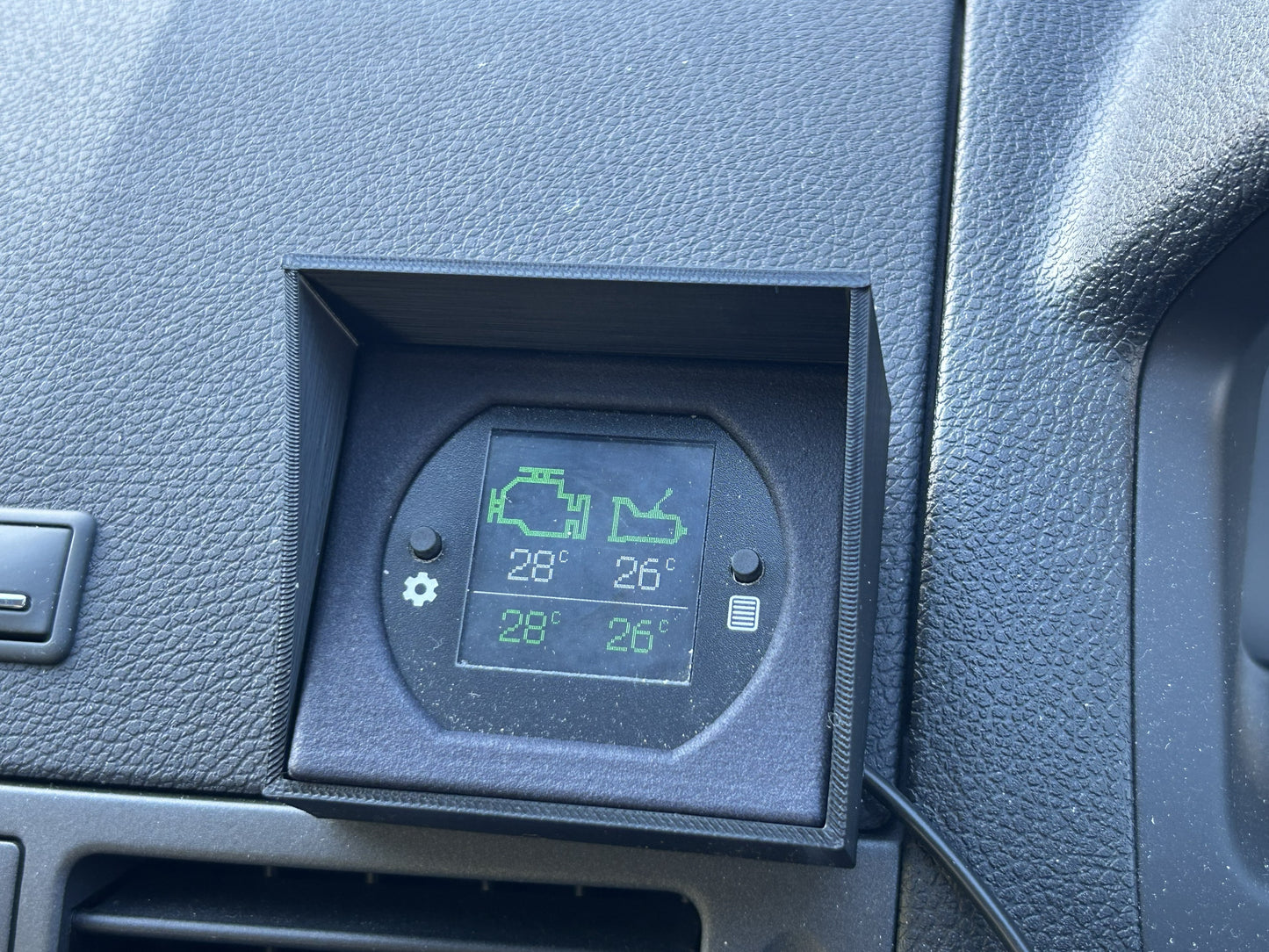 60mm x 52mm Dash Gauge - Sun Shade -3D Printer Parametric