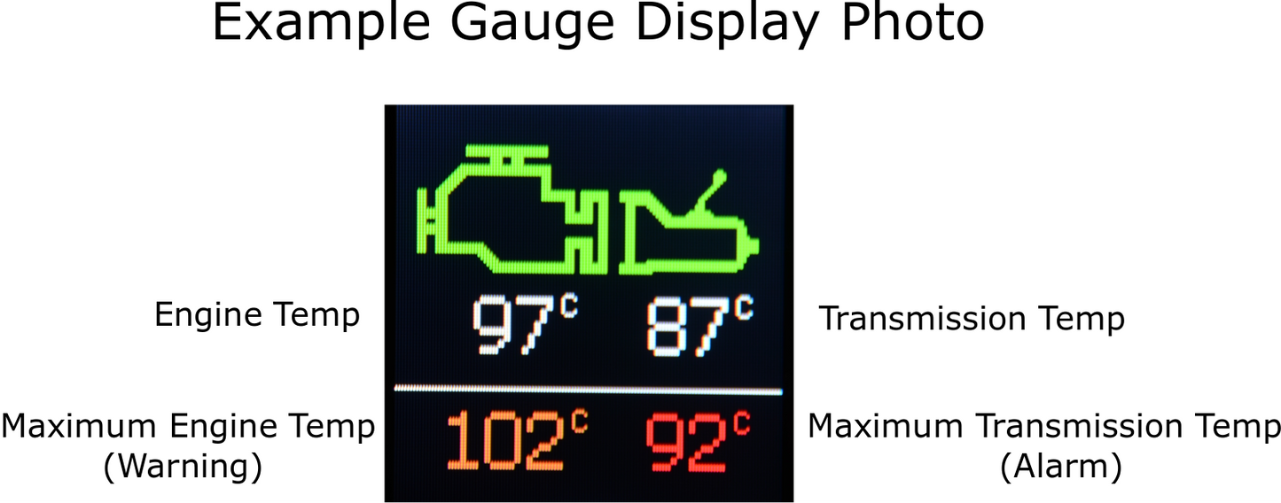 Engine and Transmission Temperature Gauge
