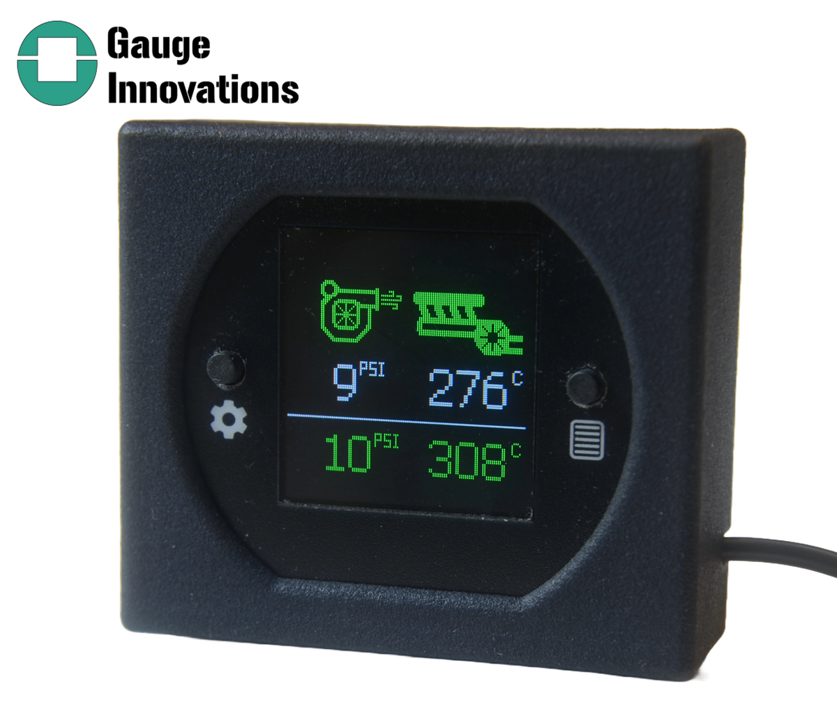 Boost pressure, EGT temperature dash gauge