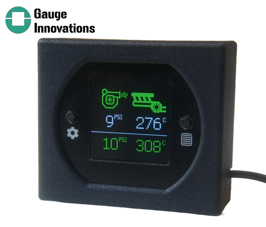 Boost pressure, EGT temperature dash gauge