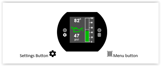 Oil Pressure and Temperature Dash Gauge