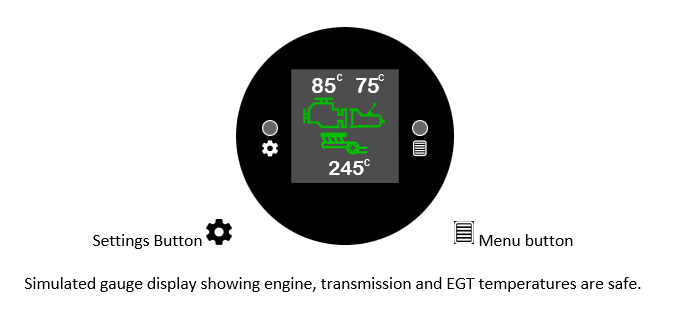 Engine, Transmission and EGT Temperature Gauge